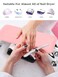 Big Arm Rest for Nails Cushion, Microfiber Leather Hand Rest for Nails Tech, Hand Rest Pillow for Nails Toenails, Detachable Nail Art Accessories Tool for Nails Tech (Pink)
