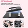 Arm Rest for Nails Tech with Nail Table Mat,Adjustable Base U-shaped Manicure Nail Hand Rest Stand Pillow Cushion for Acrylic Nail Art Tech(Black)