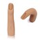 Silicone Nail Training Finger, Bendable Practice Fingers for Acrylic Nails Flexible Nail Art Manicure Finger Hand to Practice Fake Nails (3#)