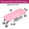 Arm Rest for Nails Tech, Easy Clean Nail Arm Rest, Reduce Back Pain Hand Rest for Nails Tech, Sturdy Support Armrest for Nails Fits UV LED Nail Lamp Underneath, Salon &amp; Home Use (Pink)