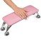 Arm Rest for Nails Tech, Easy Clean Nail Arm Rest, Reduce Back Pain Hand Rest for Nails Tech, Sturdy Support Armrest for Nails Fits UV LED Nail Lamp Underneath, Salon &amp; Home Use (Pink)