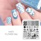 KADS Nail Stamping Template Sunflower Nail Stencil Nail Stamp Decoration Plate DIY Tool (Flower 066)
