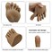 Lifelike Silicone Practice Foot Nail Training Foot Mannequin Flexible Bendable Silicone Foot Model with Table Clip for Acrylic Nails Art Training Display DIY (2#-Left)