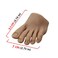 Lifelike Silicone Practice Foot Nail Training Foot Mannequin Flexible Bendable Silicone Foot Model with Table Clip for Acrylic Nails Art Training Display DIY (2#-Left)