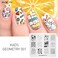 KADS 5pcs Nail Stamp Plates Set Nails Art Stamping Plate Unique Irregular Geometry Pattern Nail Plate Template Image Plate