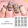 KADS 5pcs Nail Stamp Plates Set Nails Art Stamping Plate Unique Irregular Geometry Pattern Nail Plate Template Image Plate