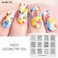 KADS 5pcs Nail Stamp Plates Set Nails Art Stamping Plate Unique Irregular Geometry Pattern Nail Plate Template Image Plate