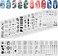 KADS 20Pcs Nail Stamp Plates Set Nails Art Stamping Plates Leaves Flowers Animal Chinese Style Nail Plate Template Image Plate