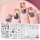 KADS 20Pcs Nail Stamp Plates Set Nails Art Stamping Plates Leaves Flowers Animal Chinese Style Nail Plate Template Image Plate