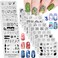 KADS 20Pcs Nail Stamp Plates Set Nails Art Stamping Plates Leaves Flowers Animal Chinese Style Nail Plate Template Image Plate