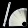 Nail Swatch Sticks with Ring for Nail Polish Color Display Board Art Supplies Practice Samples with Number Stickers (100pcs natural)