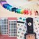 Nail Swatch Sticks with Ring for Nail Polish Color Display Board Art Supplies Practice Samples with Number Stickers (100pcs natural)