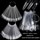 Nail Color Swatch Sticks with Ring, 150pcs Ballerina Square Stiletto Clear Nail Tips, Nail Polish Display Sample Sticks, Practice Nail Tips, Nail Salon Supplies