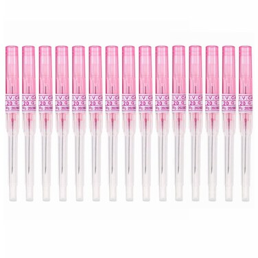Piercing Needles,15PCS 20G IV Catheter Needles 20 Gauge Disposable Stainless Steel Hollow Body Piercing Needles for Ear Nose Belly Navel Nipple Piercing
