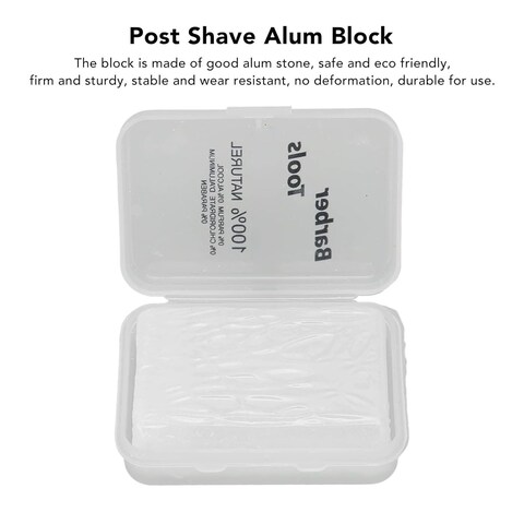 Alum Block After Shave, After Shave Alum Block Alum Block Face Stone Home Portable Men&#39;s Skin Soothing Stone for Razor Cuts Nicks