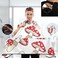 visesunny Barber Cape Mushroom White Pattern Polyester Hair Cutting Salon Cape Apron Anti-Static Haircut Water-Resistant Shaving Cloth Beard Shaving Bib Hairdressing Cape
