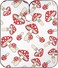 visesunny Barber Cape Mushroom White Pattern Polyester Hair Cutting Salon Cape Apron Anti-Static Haircut Water-Resistant Shaving Cloth Beard Shaving Bib Hairdressing Cape