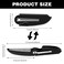Ouligay 4pcs Folding Mustache Comb Mini Portable Beard Comb for Men Fine Teeth Plastic Pocket Comb for Men Mustache Hair Care Styling Grooming Black