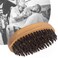 Beard Brush for Men-Boar Bristle Military Wave Brush Soft Hair Brush,Small Pocket Travel Beard Brush