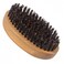 Beard Brush for Men-Boar Bristle Military Wave Brush Soft Hair Brush,Small Pocket Travel Beard Brush