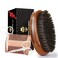 Sosoon Beard Brush for Men, 100% Pure Boar Bristle Beard Brush, Beard Grooming Set Including Beard Comb, 2 Pcs Mustache Scissors, and Travel Bag