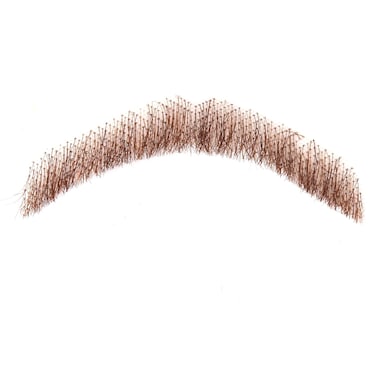 One Pair Men's Fake Face Beard Handtied Lace Beard Human Hair False Beards for Makeup Cosplay Party(Brown)