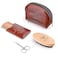 Beard Brush and Comb Set, Boar Bristle Hair Beard Brush Kit with Small Leather Travel Toiletry Bag Case for Men, Include Men's Wooden Mustache Comb &amp; Nose Hair Scissors
