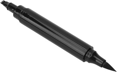 Beard Pencil Filler, Long Lasting Black Double Headed Barber Styling Pen Coloring for Home