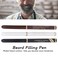 Beard Filler Pen, 3 Pieces Beard Contour Pencils, Enhance and Color Facial Hair (White, Black, Brown)