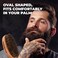GUARD&amp;MARINE Beard and Mustache Brush: Compact Boar Bristle Grooming Tool with Wooden Handle for Facial Hair (brown)