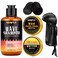 360 Wave Shampoo Wave Pomade Strong Hold 360 Wave Training Hair Cream, Wave Butter for Men Pocket Palm Brush Curved Wave Brush for Men Silky Durags for Men Extra Long Tails Wave Brush Wave Cap Set