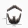 Fake Beard Realistic Entertainment/Drama/Party/Movie, Mustache Fake Facial Hair, Fake Beard Facial Hair Goatee Attached with Sticker for Easy Application Model T01