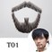Fake Beard Realistic Entertainment/Drama/Party/Movie, Mustache Fake Facial Hair, Fake Beard Facial Hair Goatee Attached with Sticker for Easy Application Model T01