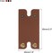 PATIKIL Leather Razor Head Protecting Cover, 3-in-1 Safety Razor Head Protecting Sheath Shaver Tip Cover for Travel, Red Black Brown