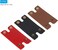 PATIKIL Leather Razor Head Protecting Cover, 3-in-1 Safety Razor Head Protecting Sheath Shaver Tip Cover for Travel, Red Black Brown