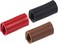 PATIKIL Leather Razor Head Protecting Cover, 3-in-1 Safety Razor Head Protecting Sheath Shaver Tip Cover for Travel, Red Black Brown