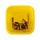 Ciieeo Blade Dispenser Case Disposable Razor Blade Disposal Case Barber Shop Storage Bank Container for Used Razor Blades Broken Cutter Devices Old Waste Blades Yellow