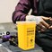 Ciieeo Blade Dispenser Case Disposable Razor Blade Disposal Case Barber Shop Storage Bank Container for Used Razor Blades Broken Cutter Devices Old Waste Blades Yellow