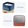 Safety Razor Blade Disposal Case, Used Double Edge Razor Blade Disposal Container, Gentleman Style Detachable Razor Blade Bank with Red Beard Pattern for Salon and Barber Shop (Blue)