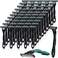 50 Pcs Men's Disposable Razors Bulk 3 Blade Men Razors for Head Sensitive Skin Comfortable Shave