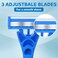 80 Pcs Three Blade Disposable Razors for Men Bulk Men's 3 Blade Disposable Head Sensitive Skin Razor for Comfortable Shave