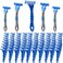 80 Pcs Three Blade Disposable Razors for Men Bulk Men's 3 Blade Disposable Head Sensitive Skin Razor for Comfortable Shave