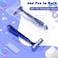 200 Pieces Disposable Razor Bulk for Men Individually Wrapped Twin Blades Shaving Razor for Shaving Safety Hotel Guest House Travel Home Use Portable, Blue