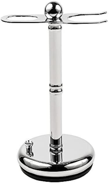 Parker Safety Razor's Deluxe Chrome Straight Razor and Shave Brush Stand