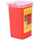 Disposal Blade Container Portable Sharps Container Barber Razor Blade Disposal Collect Box for Home Professional Use (Red)