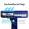 Dorco Pace 2 Plus Disposable Razor 2 blades Pivoting Head Open-Flow No Clogging Easy Rinsing Lubricating Strip Long Non-Slip Rubber Handle (30ct No Rubber Handle)