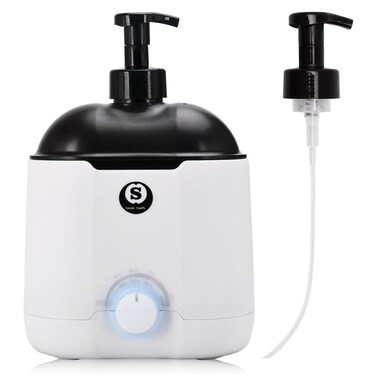 Hot Lather Machine SANGLE SOPFFY,Shaving Cream Warmer for Men -800ML Large Capacity Heated Shaving Cream Dispenser for Home Salon Barber Shop Spa With 2 Pumps,Christmas and Birthday Gift for Men