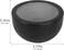 Linkidea Marble Shaving Soap Bowl, 100% Natural Marble with Interior Grooves for Maximum Lather, Heat Retaining Stone Provides a Luxurious Hot Shave Experience, Gift for Husband, Dad (Black)