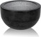 Linkidea Marble Shaving Soap Bowl, 100% Natural Marble with Interior Grooves for Maximum Lather, Heat Retaining Stone Provides a Luxurious Hot Shave Experience, Gift for Husband, Dad (Black)