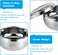 Agatige Shaving Bowl with Lid, Stainless Steel Shaving Soap Cream Bowl Shave Mug Container Face Cleaning Care Shave Tool for Men Wet Shave